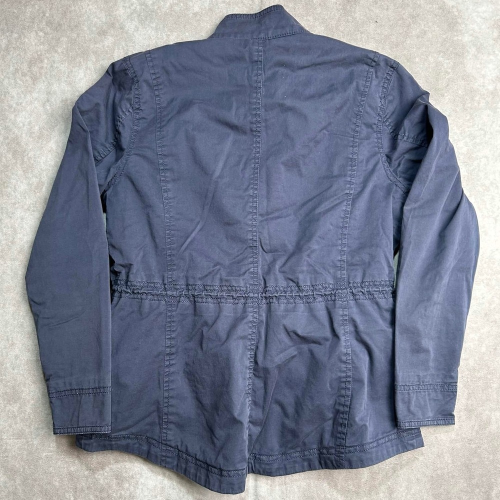 LL Bean Womens Navy Blue Sherpa Lined Utility Field Jacket Size M gorpcore - Picture 4 of 7